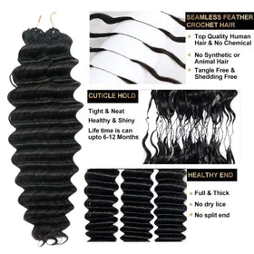 Limited Beauty Burmese curly texture close-up highlighting soft, realistic curls.
