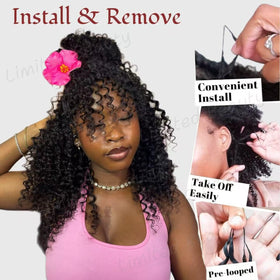 Limited Beauty knotless pre-separated Burmese curly style ready to install