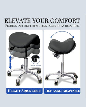 LIMKOMES aluminium-base stool provides durable stability for busy days.