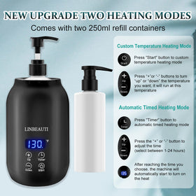 LINBEAUTI device showing 360-degree heating around the bottle for fast warming