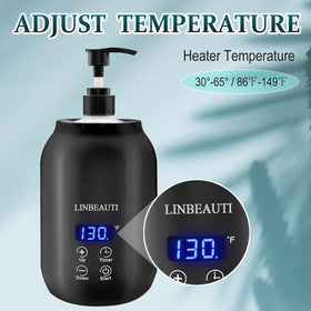 LINBEAUTI interface illustrating automatic timed heating mode