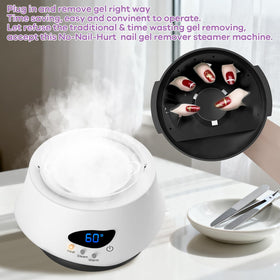 Linbeauti nail steamer bowl design supports stable, mess-free operation.