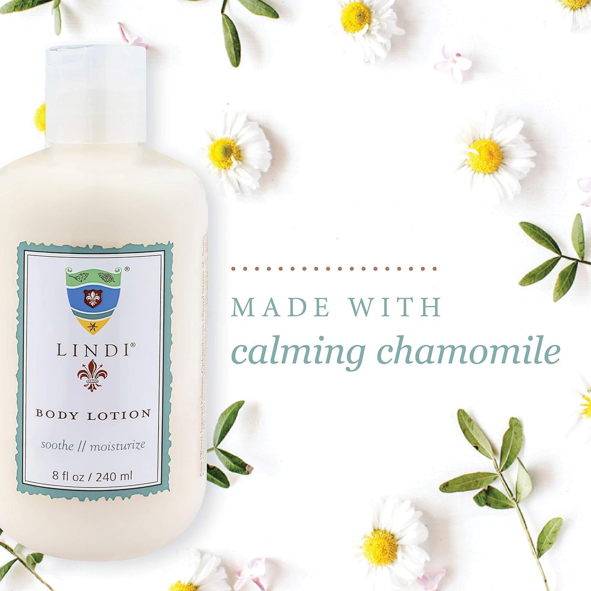 Lindi Skin body lotion ingredients highlight antioxidants and hydrating components.