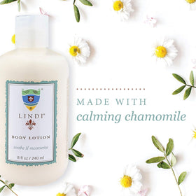 Lindi Skin body lotion ingredients highlight antioxidants and hydrating components.