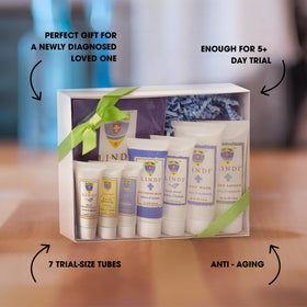 Lindi Skin Fight Back Pack lavender face serum for calming skincare