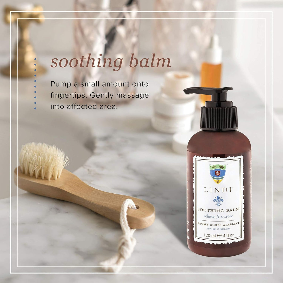 Radiation‑related skin care: balm by Lindi Skin for dryness relief.