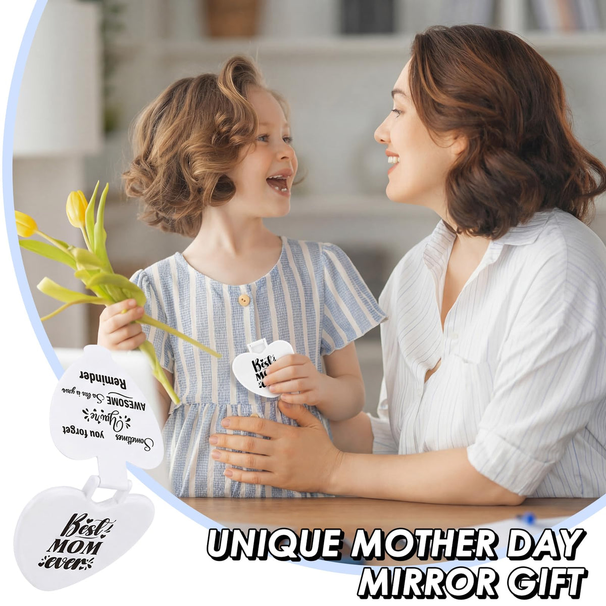 Lineshading Mother-day party favor mirror, suitable for events and gifts