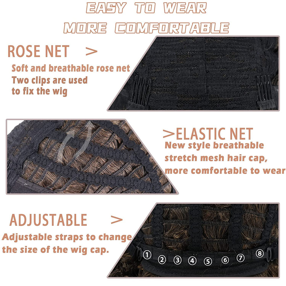 LINGHANG packaged wig delivery image highlights ready to wear convenience