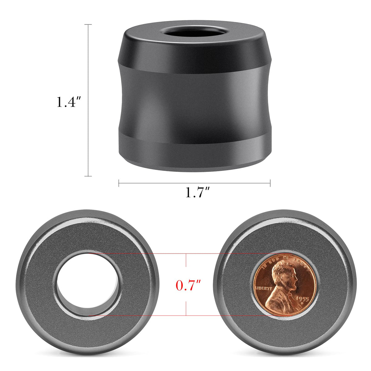 Linkidea 0.7 inch opening fits many razors securely for everyday use.