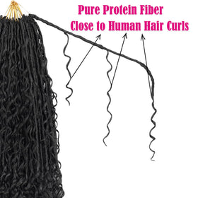 Linkrose Goddess Locs pre-looped design enables easy installation.