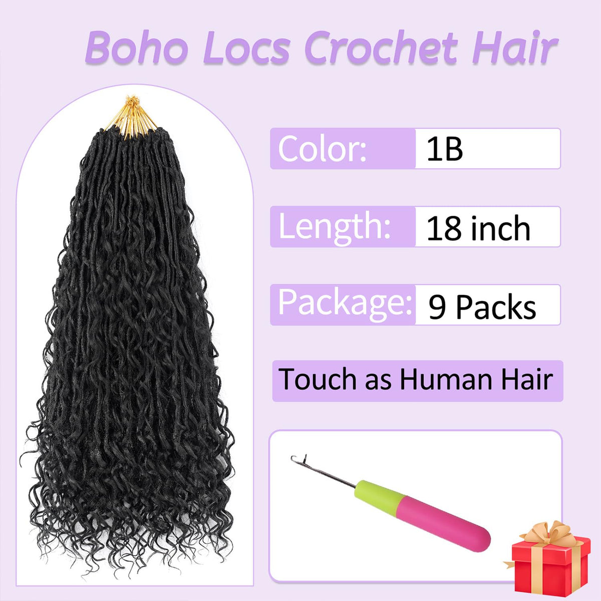 Linkrose Goddess Locs soft, realistic shine and texture.