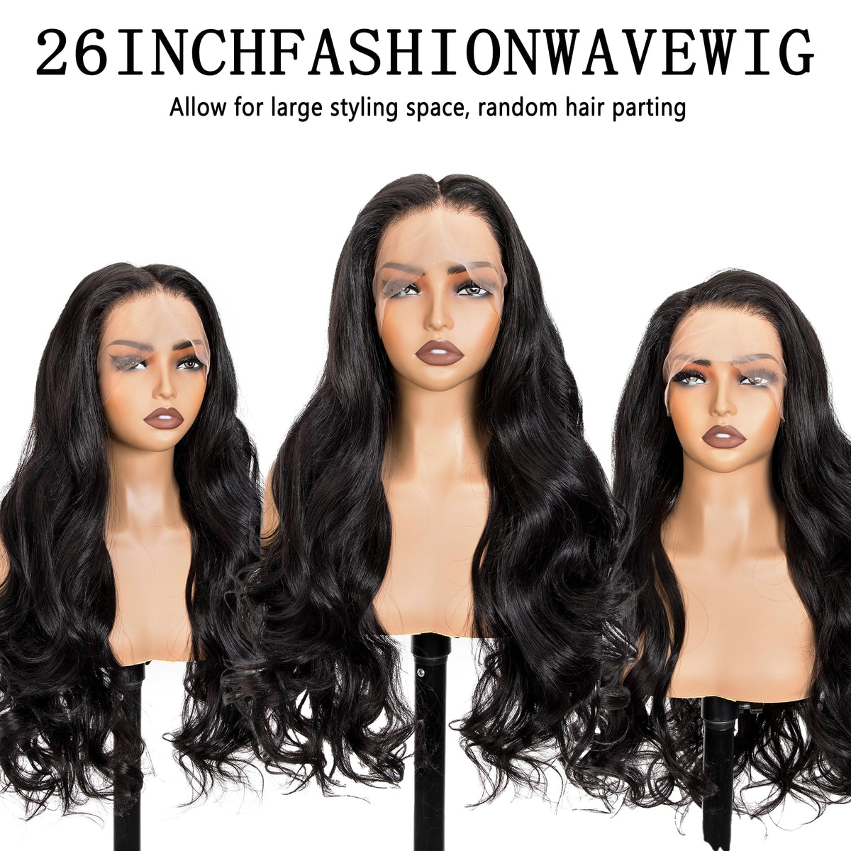 Linrkeyy 13x6 wig with pre-plucked natural hairline for easy styling.
