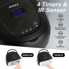 Linssy cordless nail dryer with handle for travel