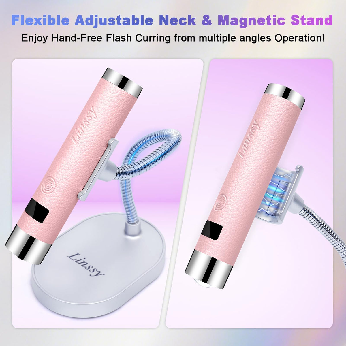 Compact handheld design suits professionals and DIY for on-the-go nails.