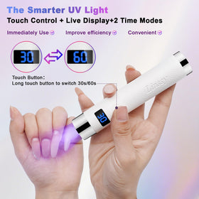 Magnetic bracket secures the Linssy UV light for quick use