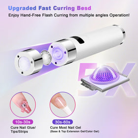 PU leather exterior of Linssy mini UV light for easy cleaning