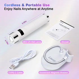 Type-C charging port keeps Linssy mini UV light ready on the go