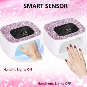 Linssy portable nail dryer ideal for on‑the‑go nail sessions.