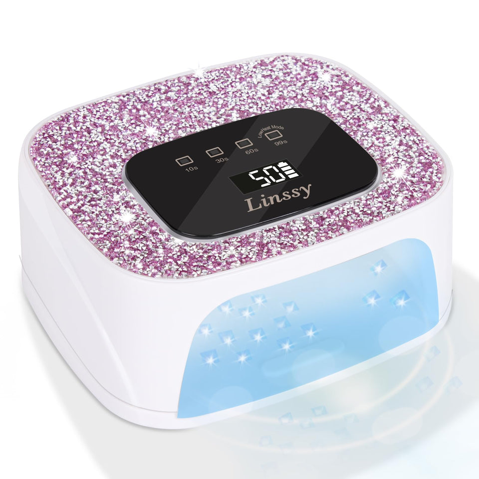 Linssy UV/LED nail lamp with auto sensor for quick home gel cures.