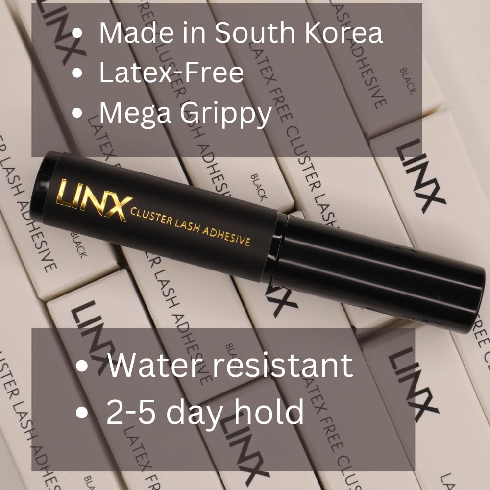 LINX lash glue with micro mascara wand eases even delicate lash work.
