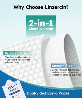 Linzercin hypoallergenic formula for sensitive eyes and skin during daily eye care