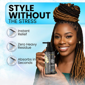 Lion Locs active lifestyle use during workouts for instant scalp relief.