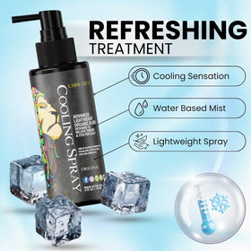 Lion Locs menthol complex image emphasizes icy cooling across the scalp.