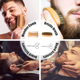 Lionmane beard oil bottle for moisturized, frizz-free beard.