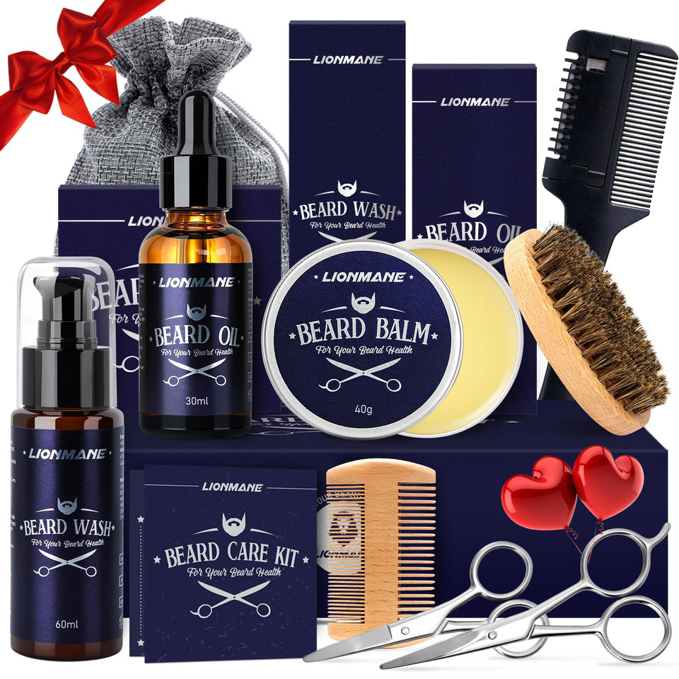Lionmane gift box beard kit for easy at‑home grooming and gifting.