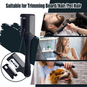 Lionmane wooden double‑sided comb for detangled, styled beard.