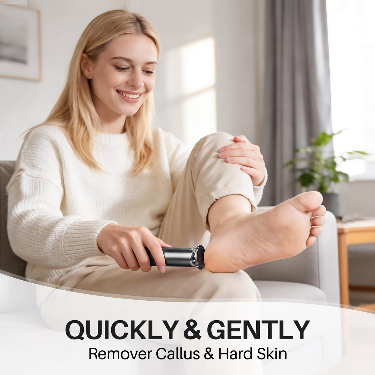 LIONVISON adjustable speed control on the foot file for customized care.