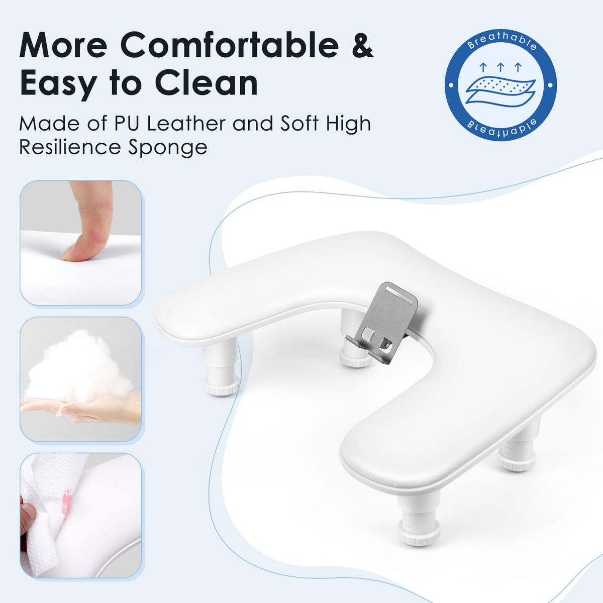 LIONVISON nail studio arm rest promotes clean, professional presentation.