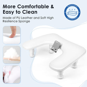 LIONVISON nail studio arm rest promotes clean, professional presentation.