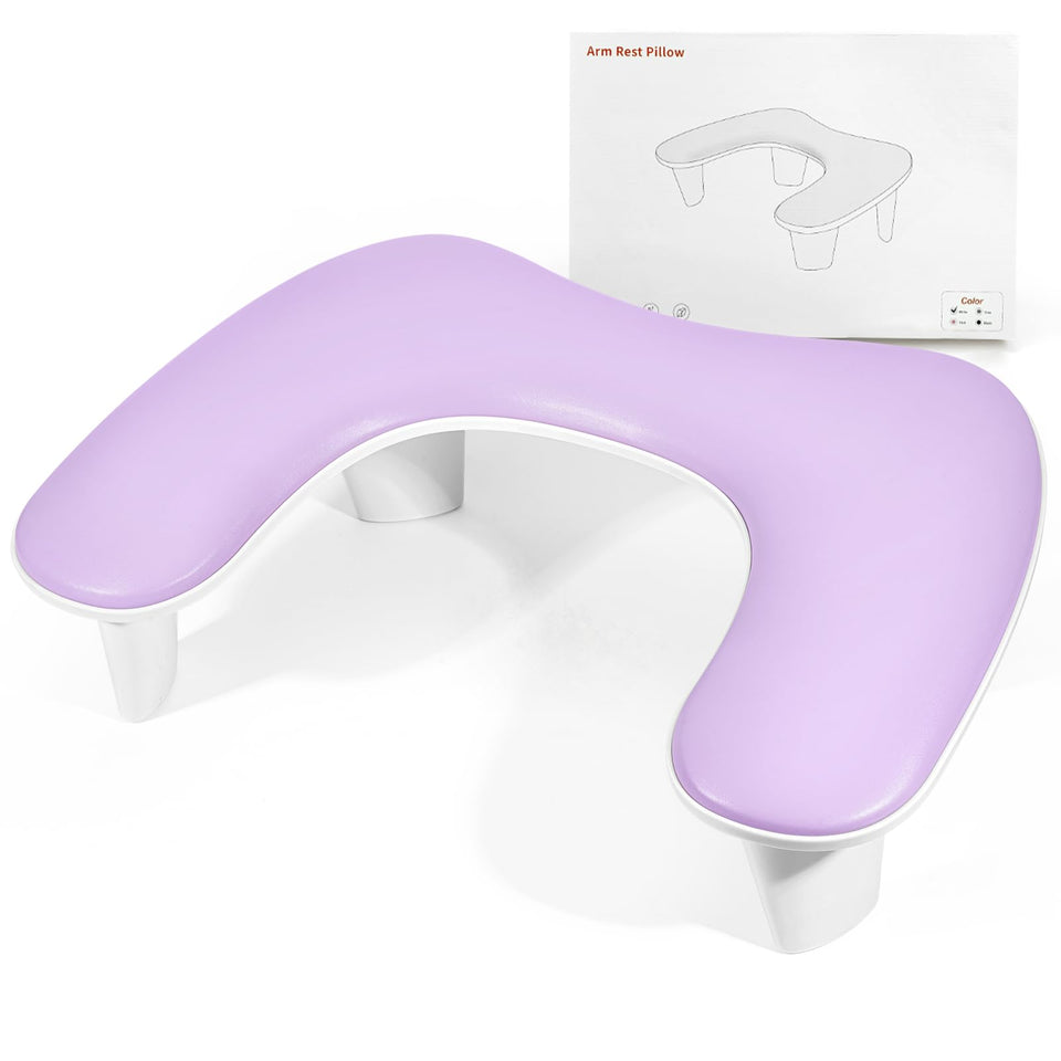 LionVision Arm Rest for Nails Tech with 15° tilt enhances client comfort during manicures