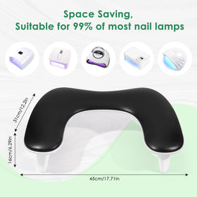 LIONVISION arm rest detaches for storage or travel, saving salon space