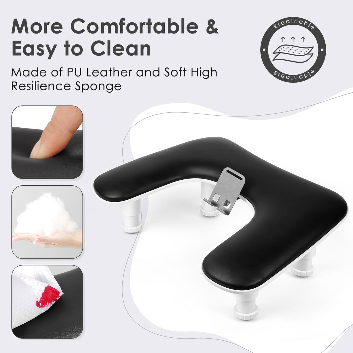 LionVision arm rest thick pillow provides supportive comfort during long sessions.