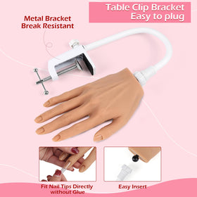 LIONVISON deep nail grooves aid secure tip embedding during practice