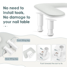 Detachable design of Lionvision arm rest for easy storage and travel.
