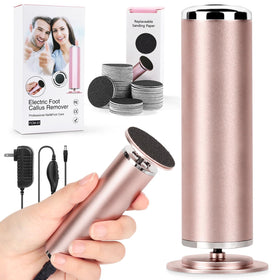LionVision electric foot file remover callus with rotating head for salon-like results at home