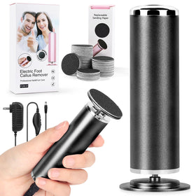 LIONVISON foot file rotation 360 for salon-like pedicure at home.