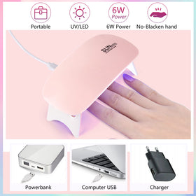 LIONVISION mini nail lamp for quick, even curing at home.