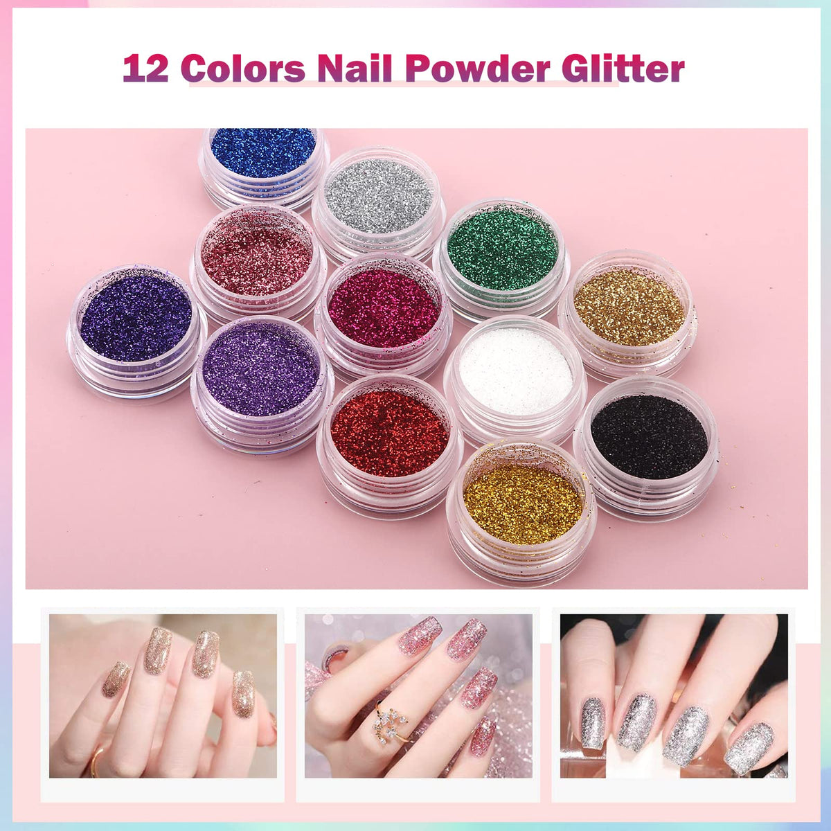 LIONVISION nail art tools cleaning brush set for detailing.