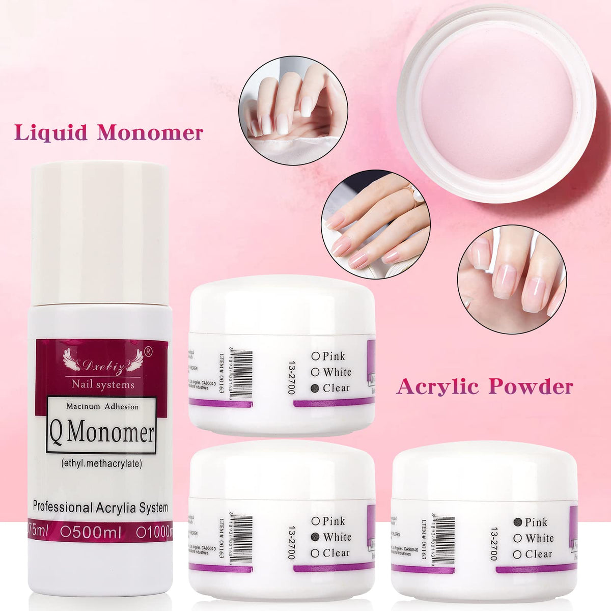 LIONVISION nail forms and separators for shaping designs.