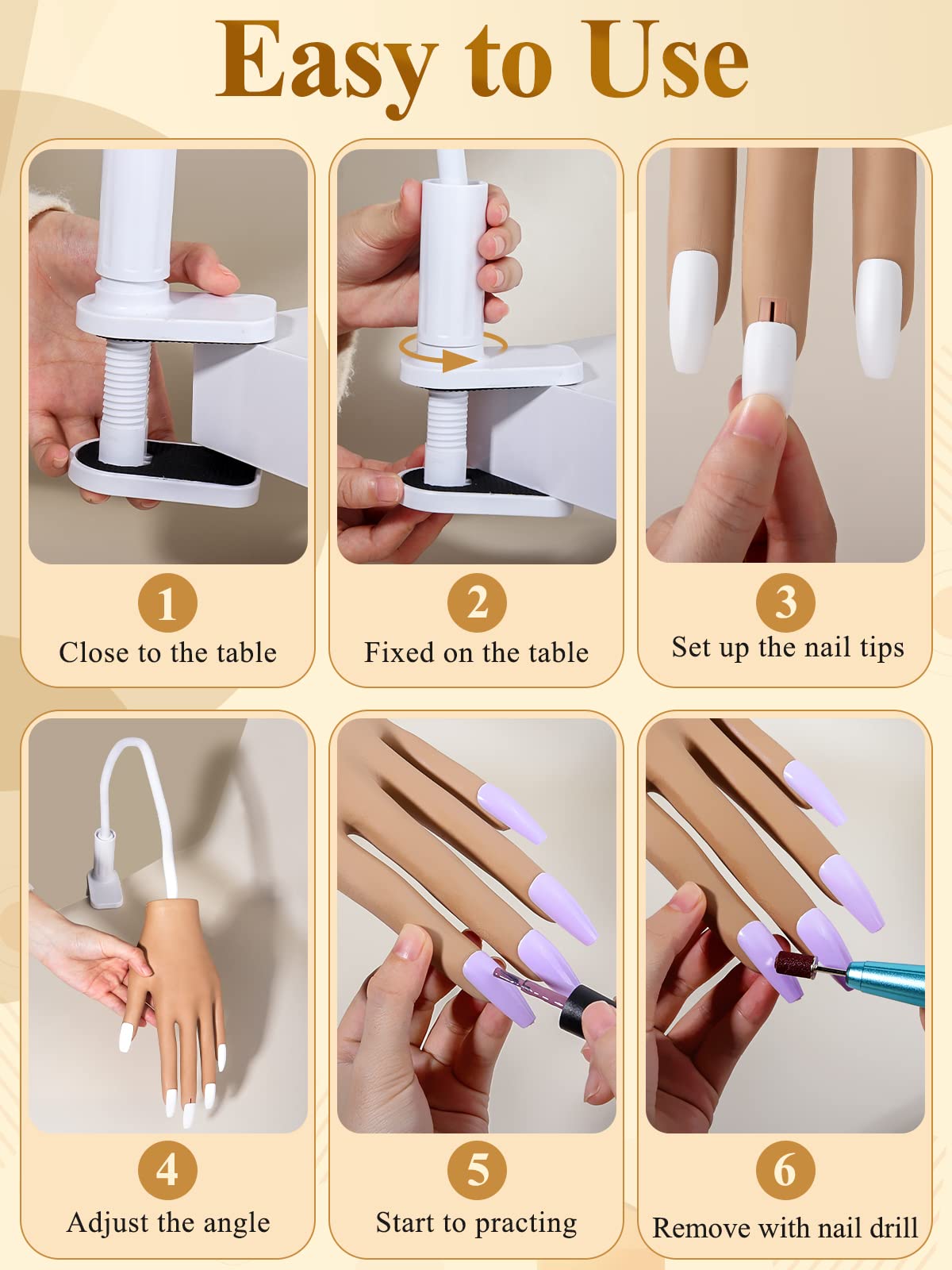 Silicone fingers bend and twist for versatile positioning