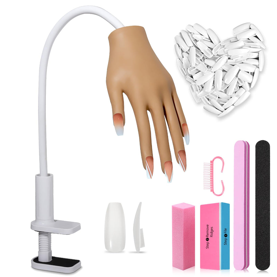 LIONVISON practice hand with tip lock keeps nails secure during practice