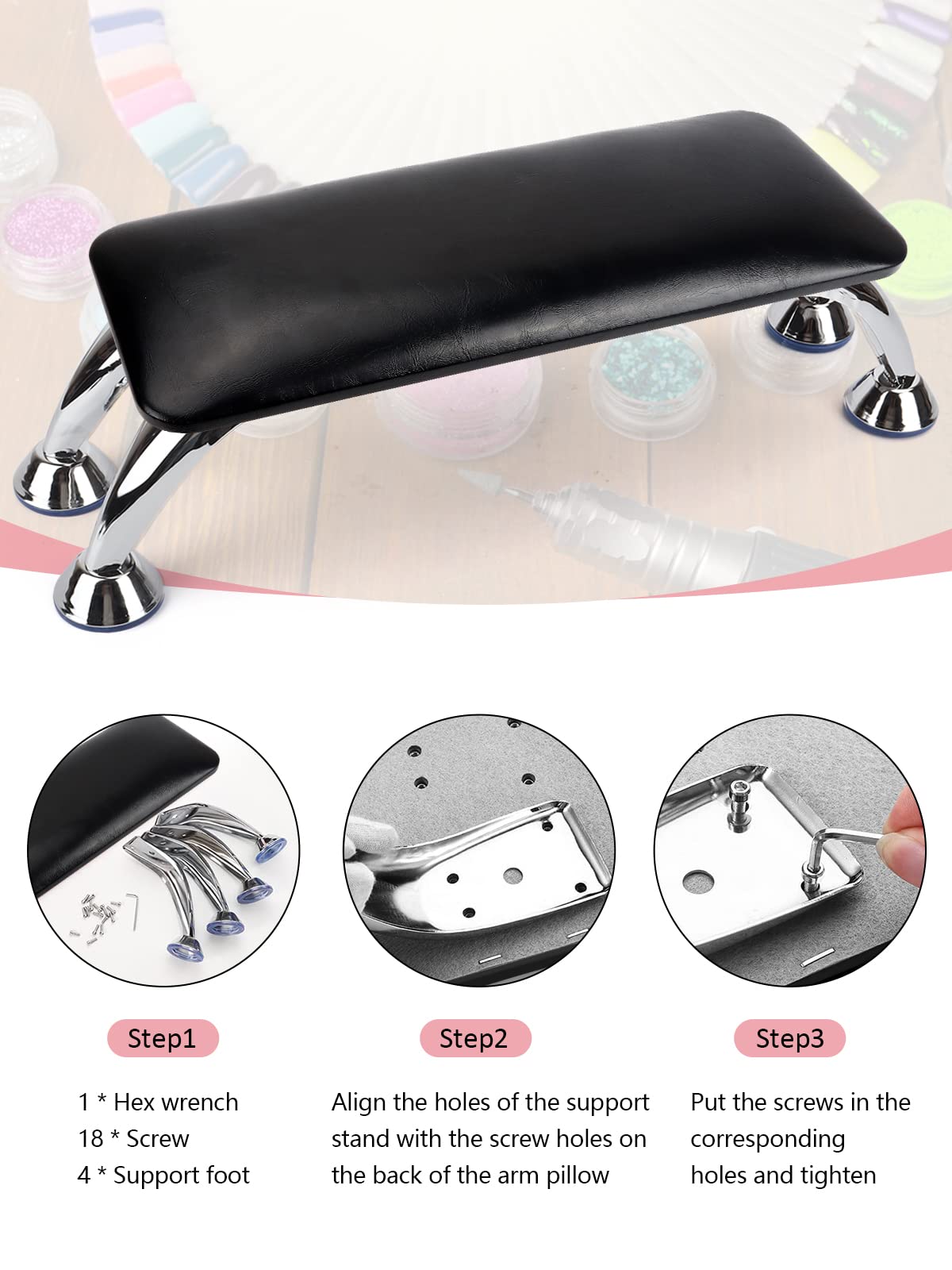 Lionvision universal size fits most nail dryers for a neat workspace.