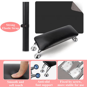 Lionvison foldable nail art hand rest pad offers portable comfort.