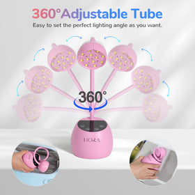 LIORA lamp with auto-sensor and LCD timer for easy curing.