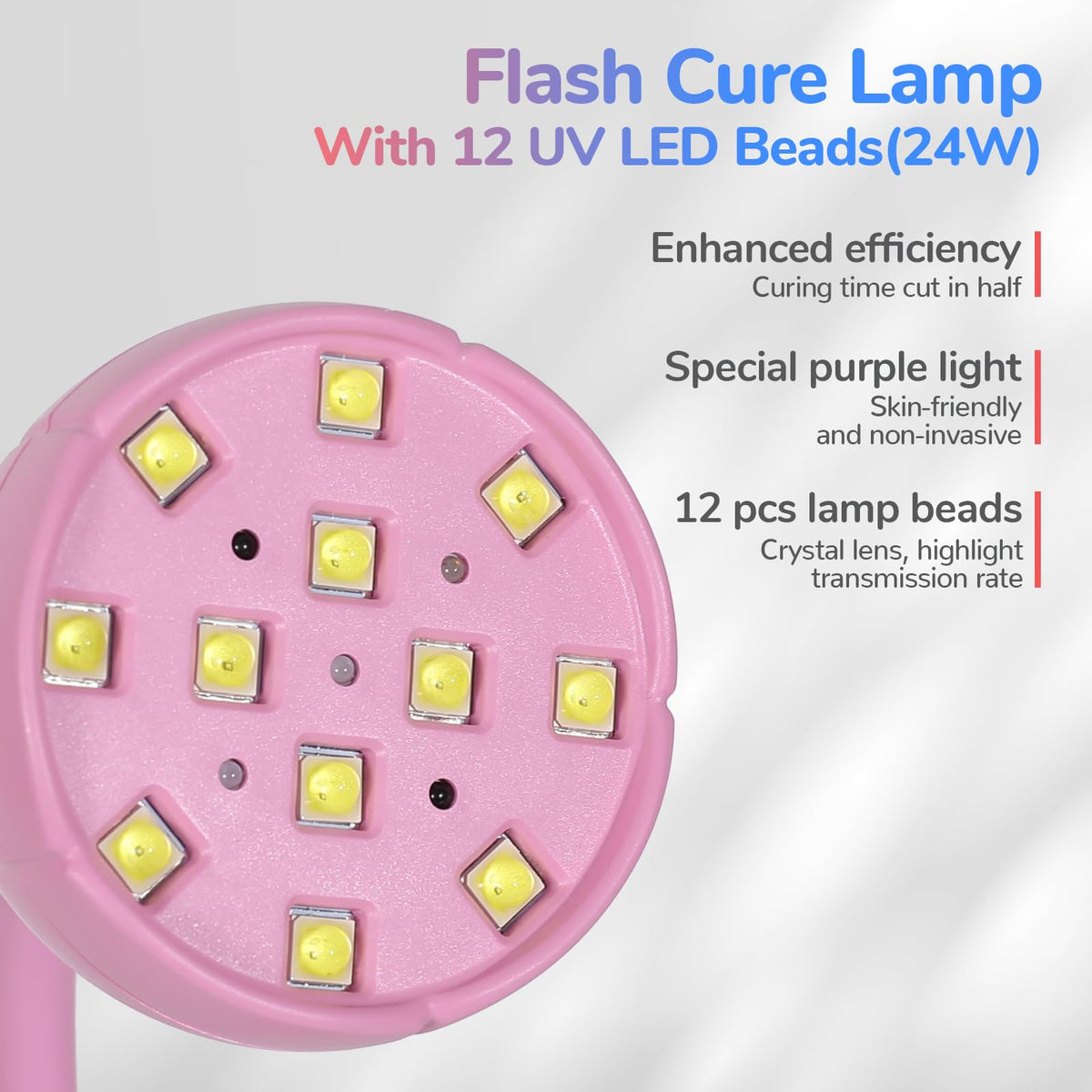 LIORA UV LED Nail Lamp with 24W efficiency for home use.