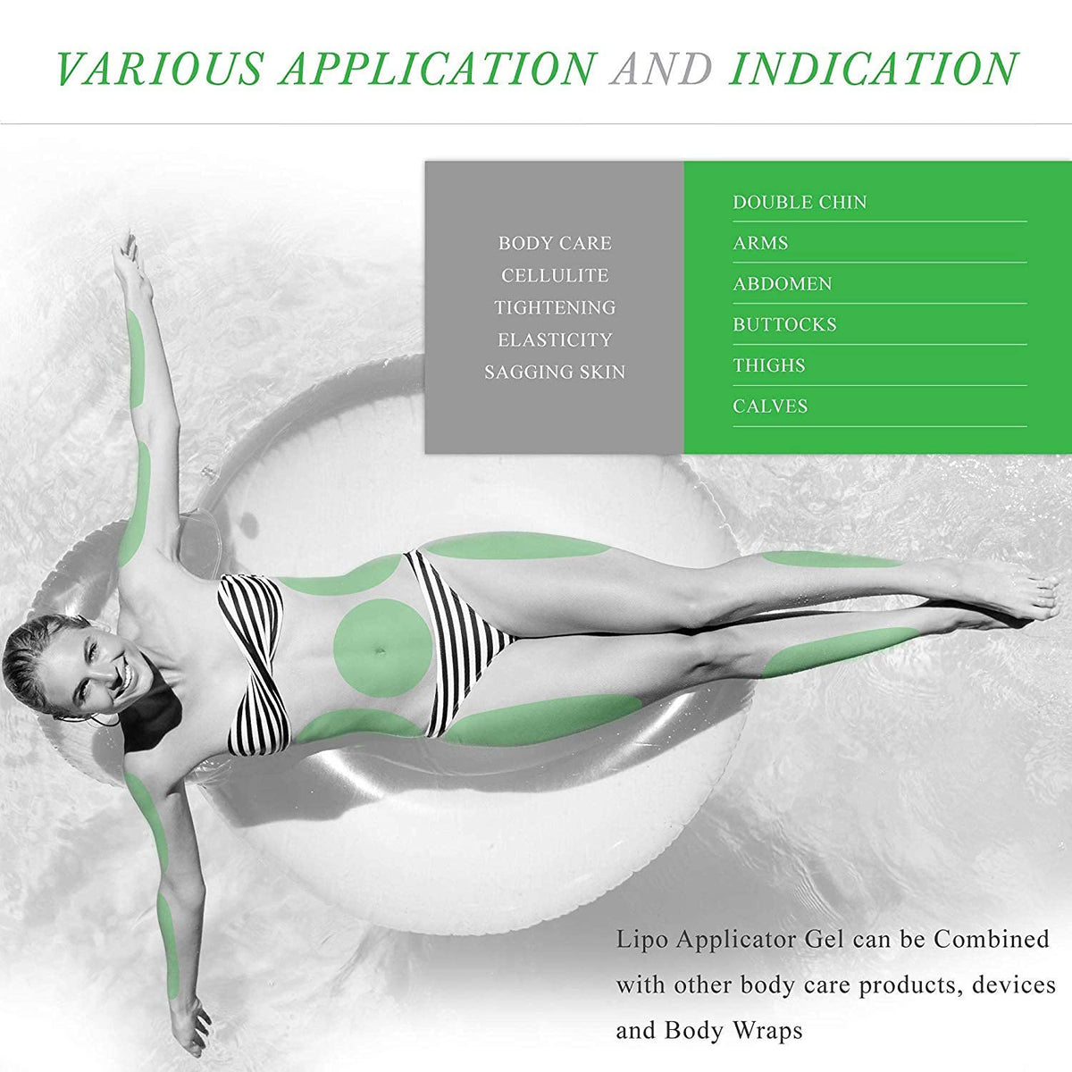 Lipo Applicator close-up showing reduced dimpling and smoother skin